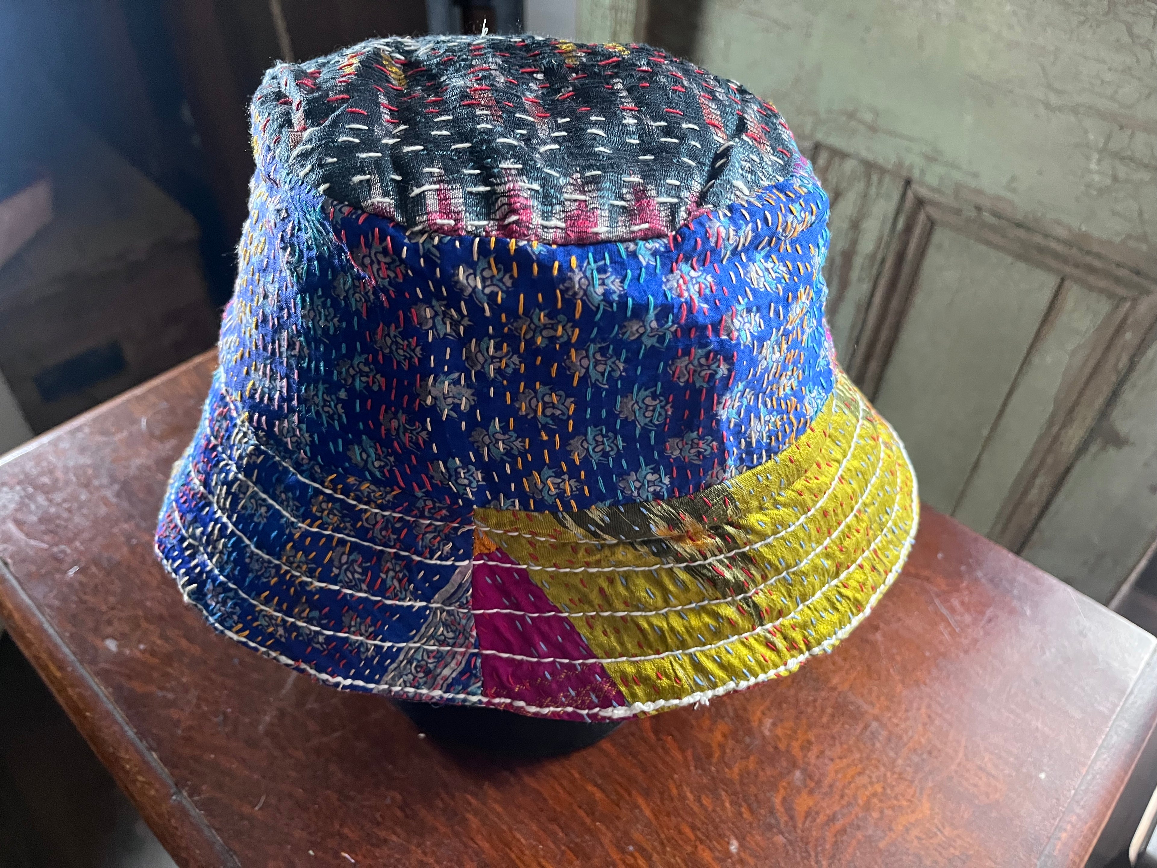 Reversible Kantha Bucket Hat