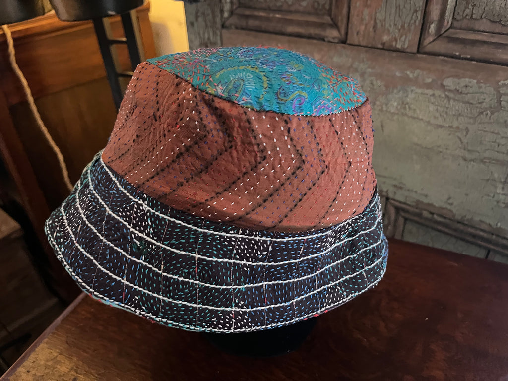 Reversible Kantha Bucket Hat