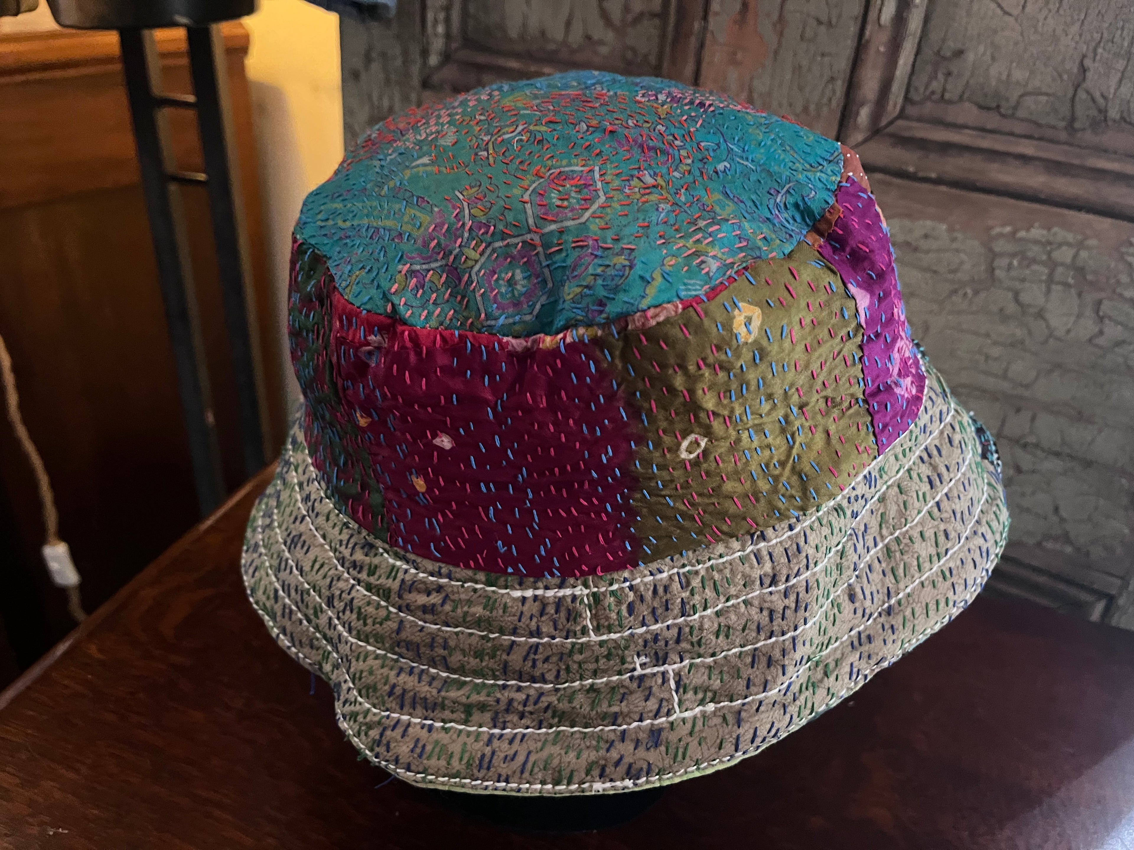 Reversible Kantha Bucket Hat