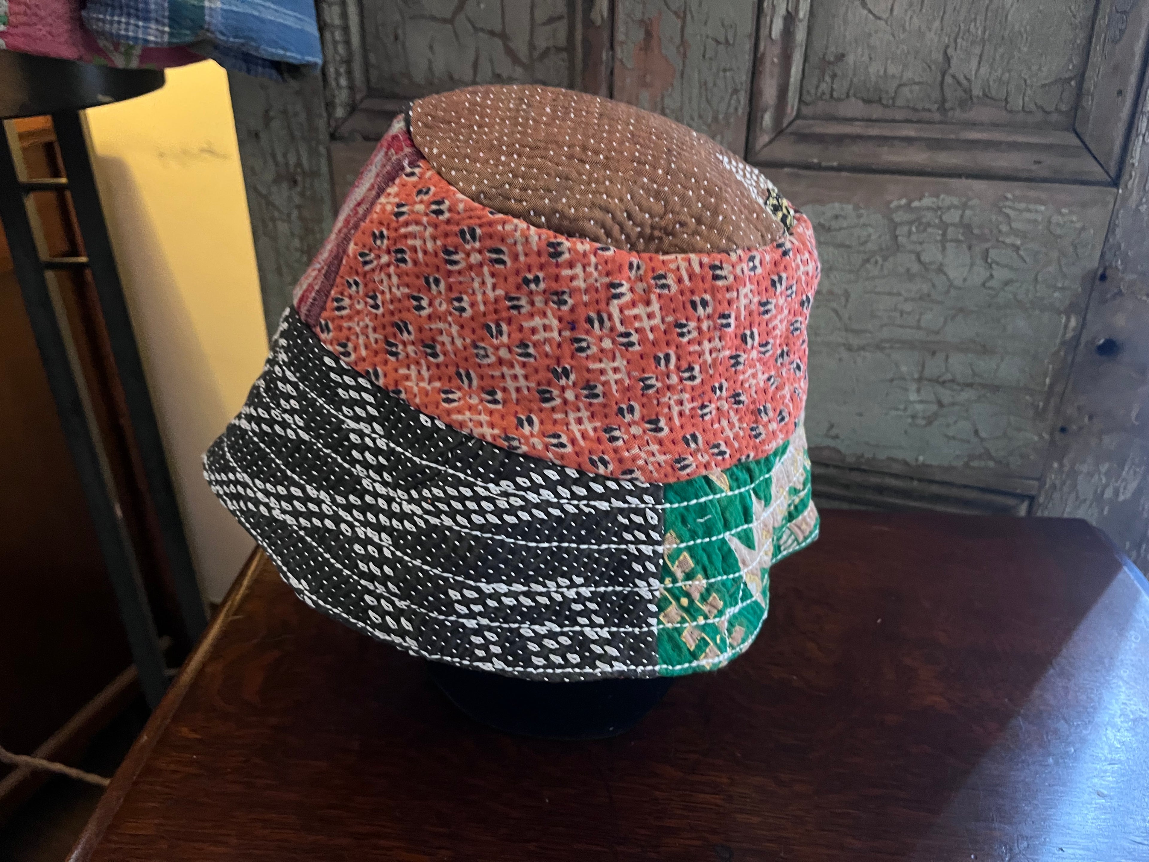 Reversible Kantha Bucket Hat