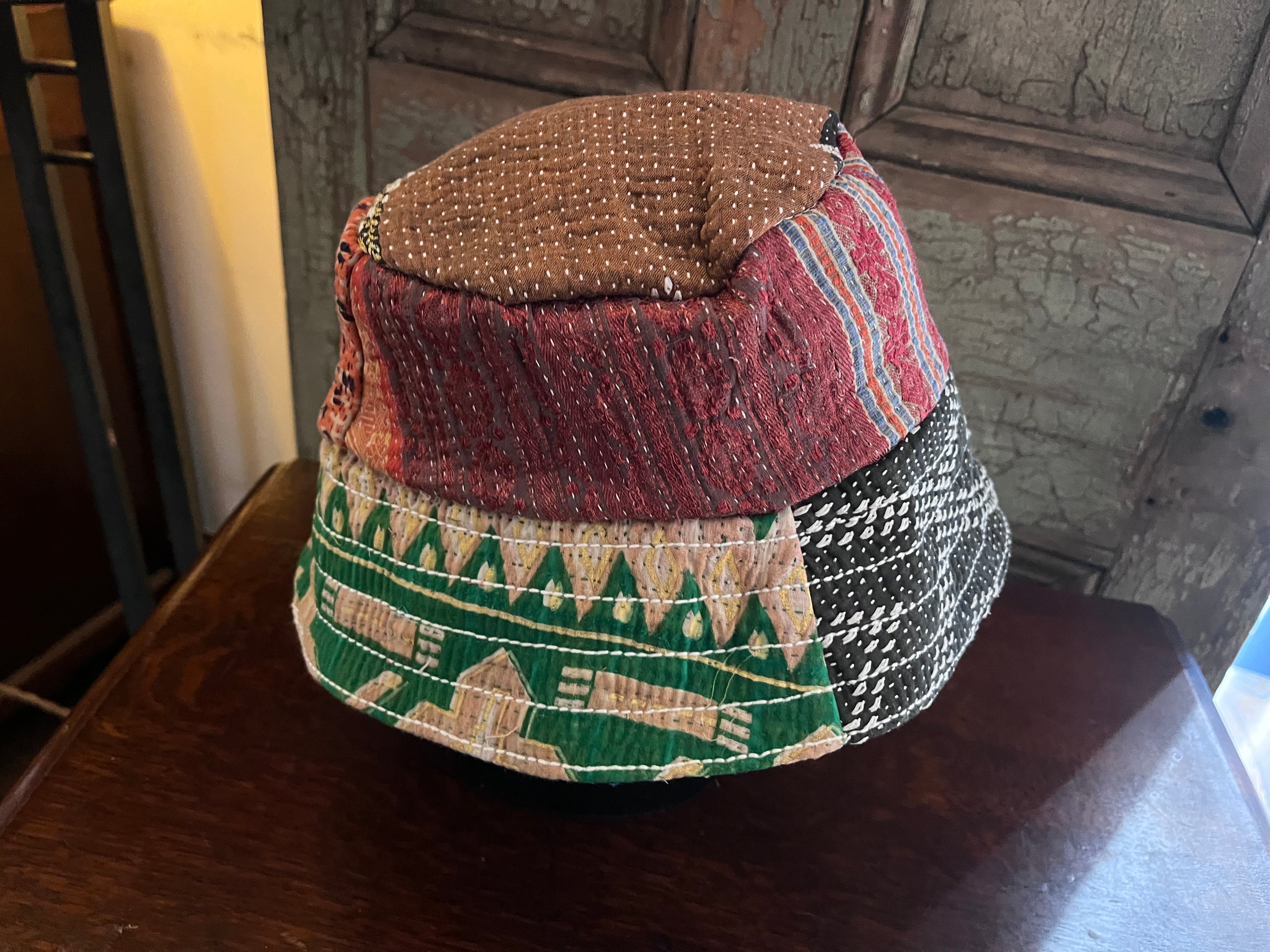 Reversible Kantha Bucket Hat
