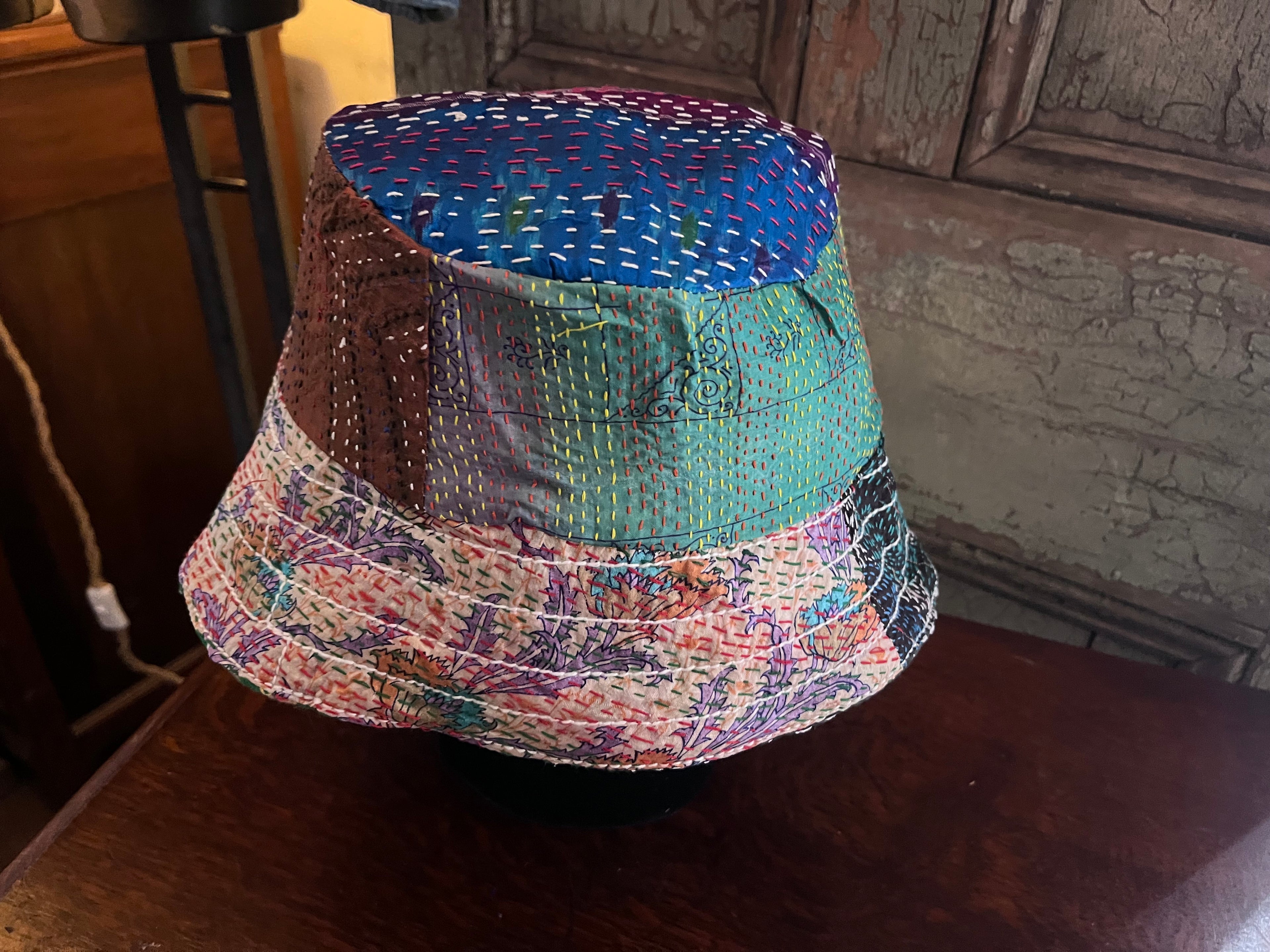 Reversible Kantha Bucket Hat