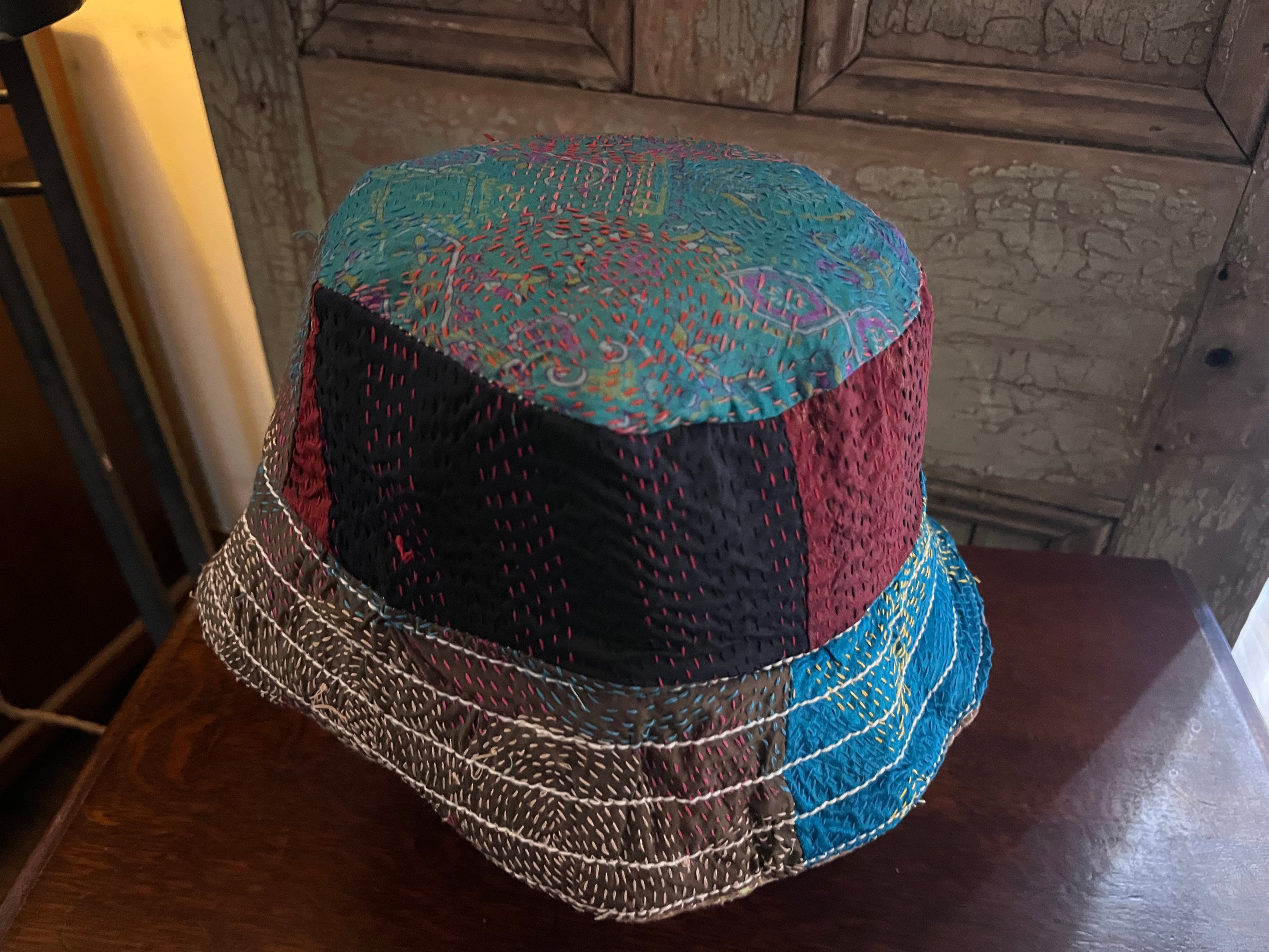 Reversible Kantha Bucket Hat