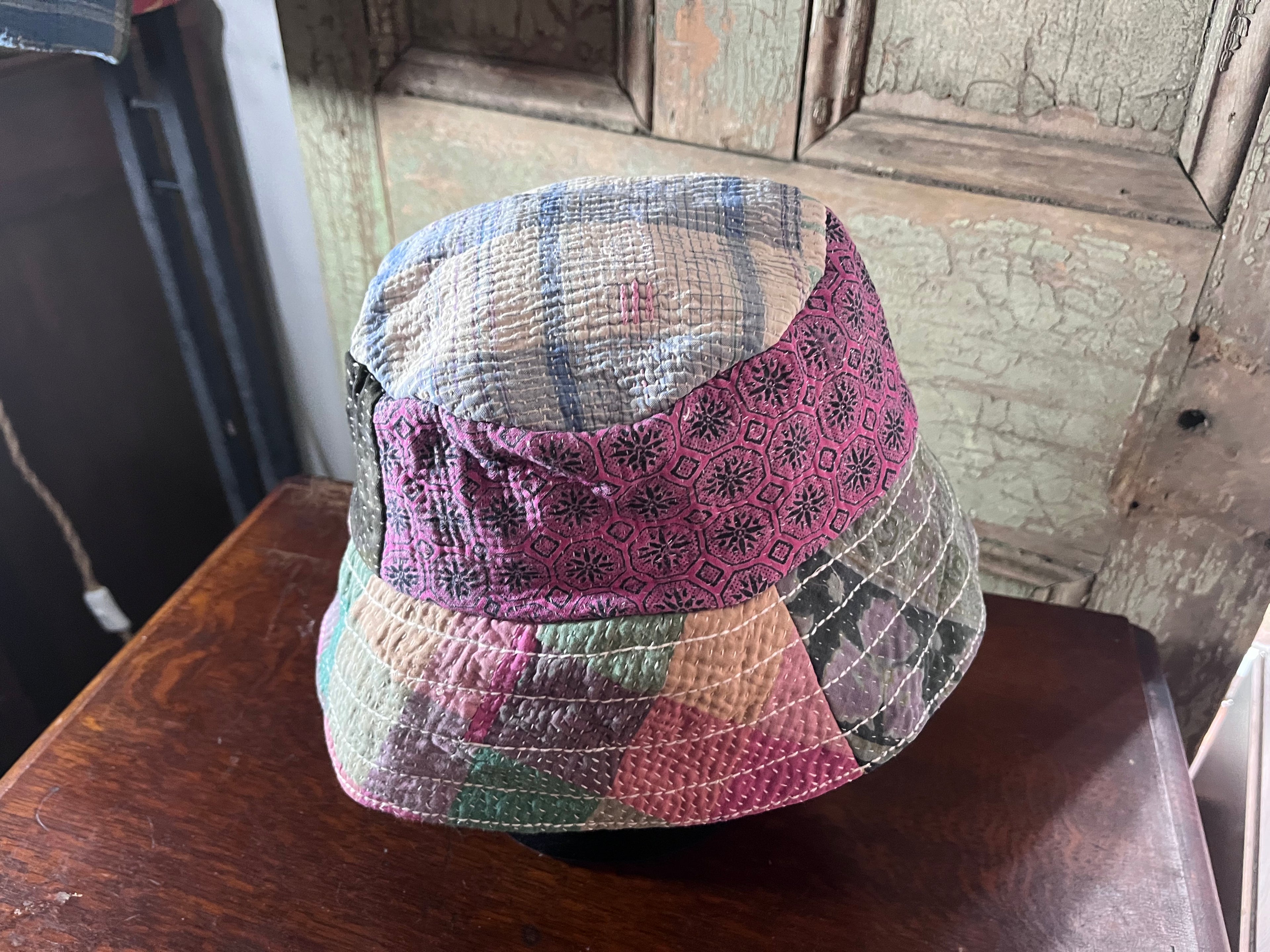 Reversible Kantha Bucket Hat