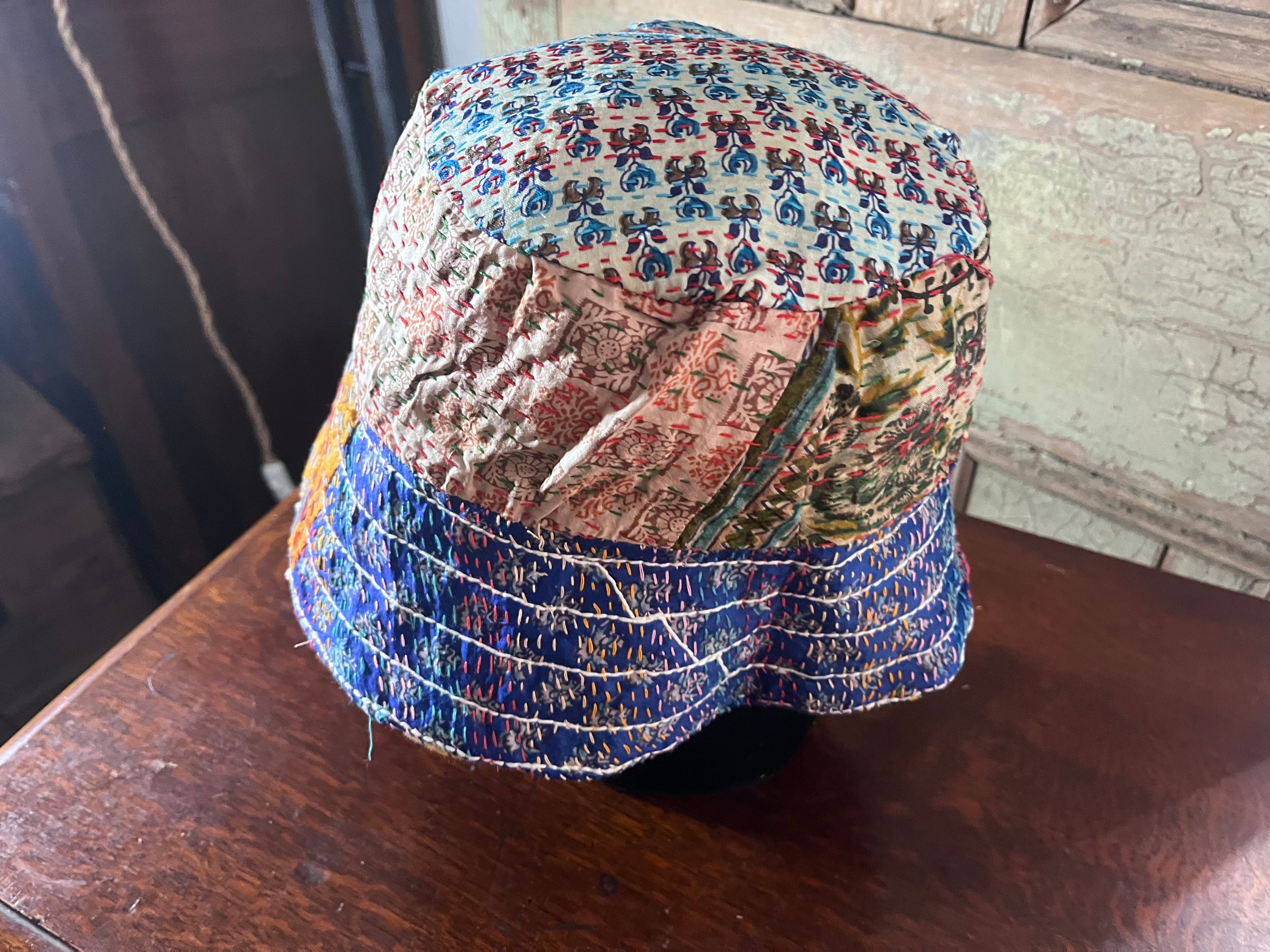 Reversible Kantha Bucket Hat