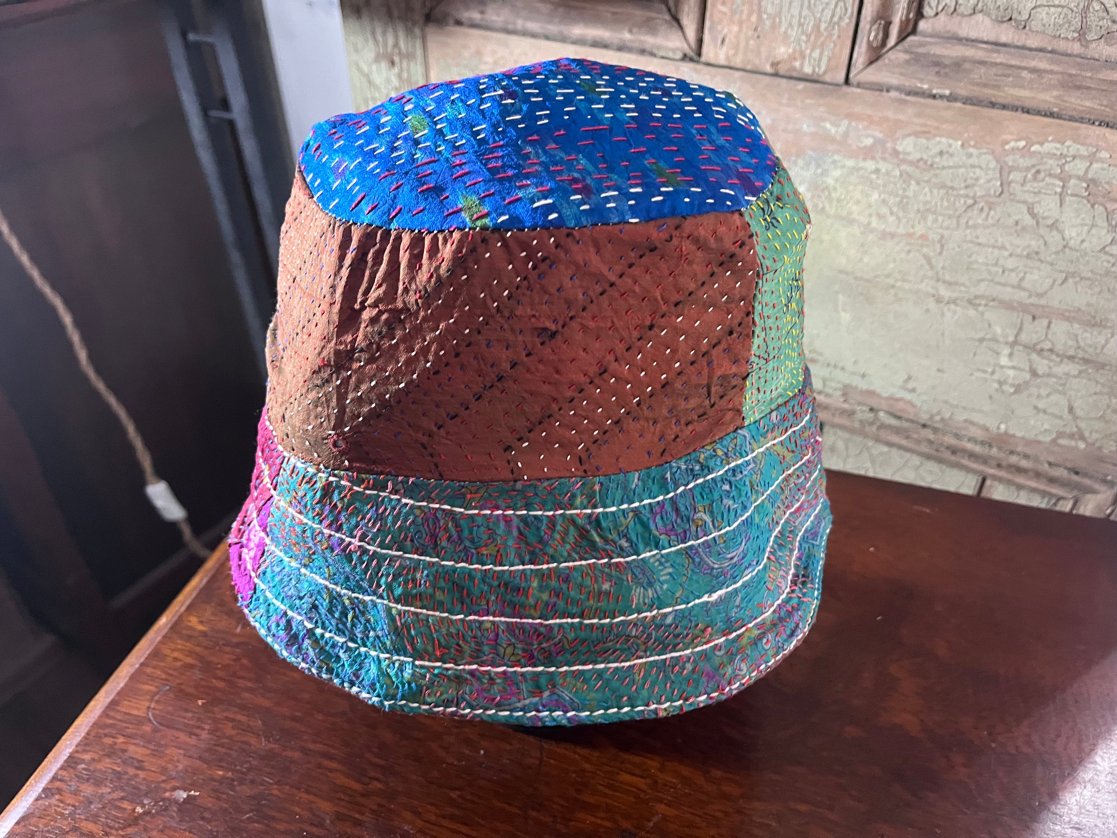 Reversible Kantha Bucket Hat