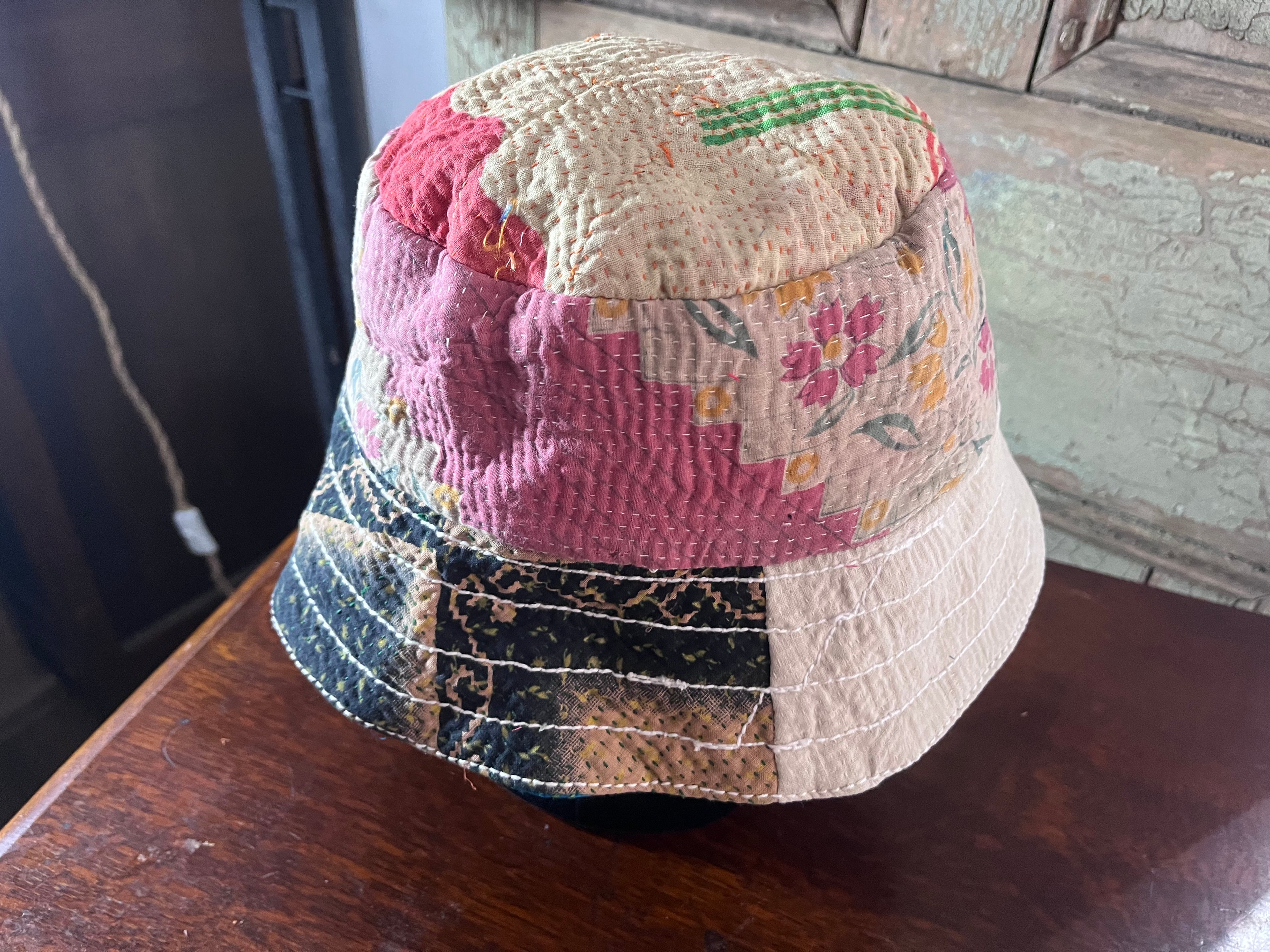 Reversible Kantha Bucket Hat