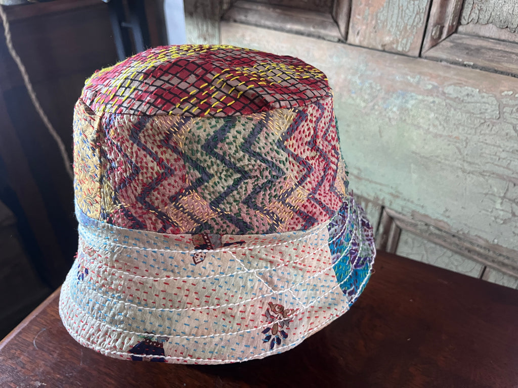 Reversible Kantha Bucket Hat