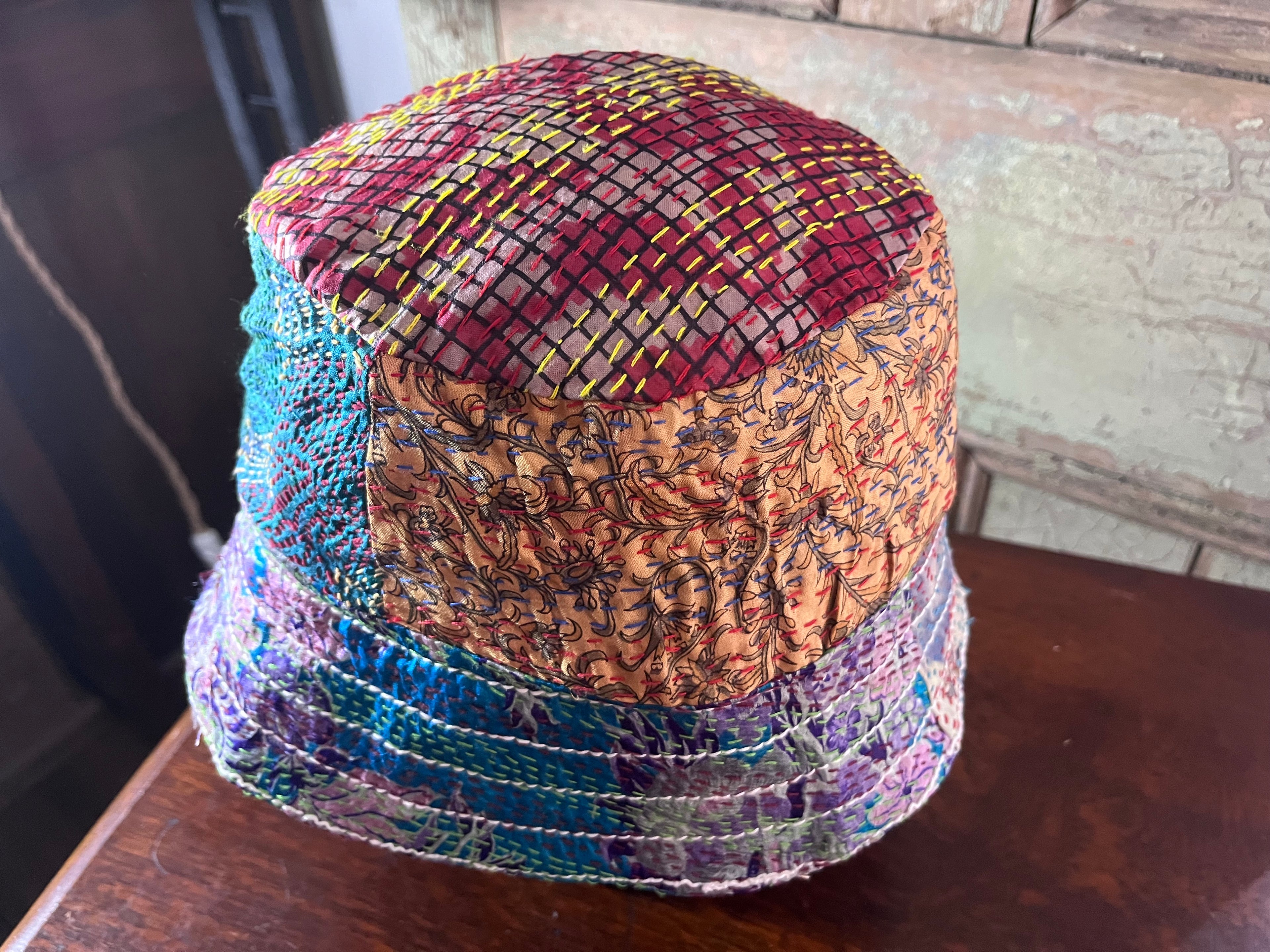 Reversible Kantha Bucket Hat