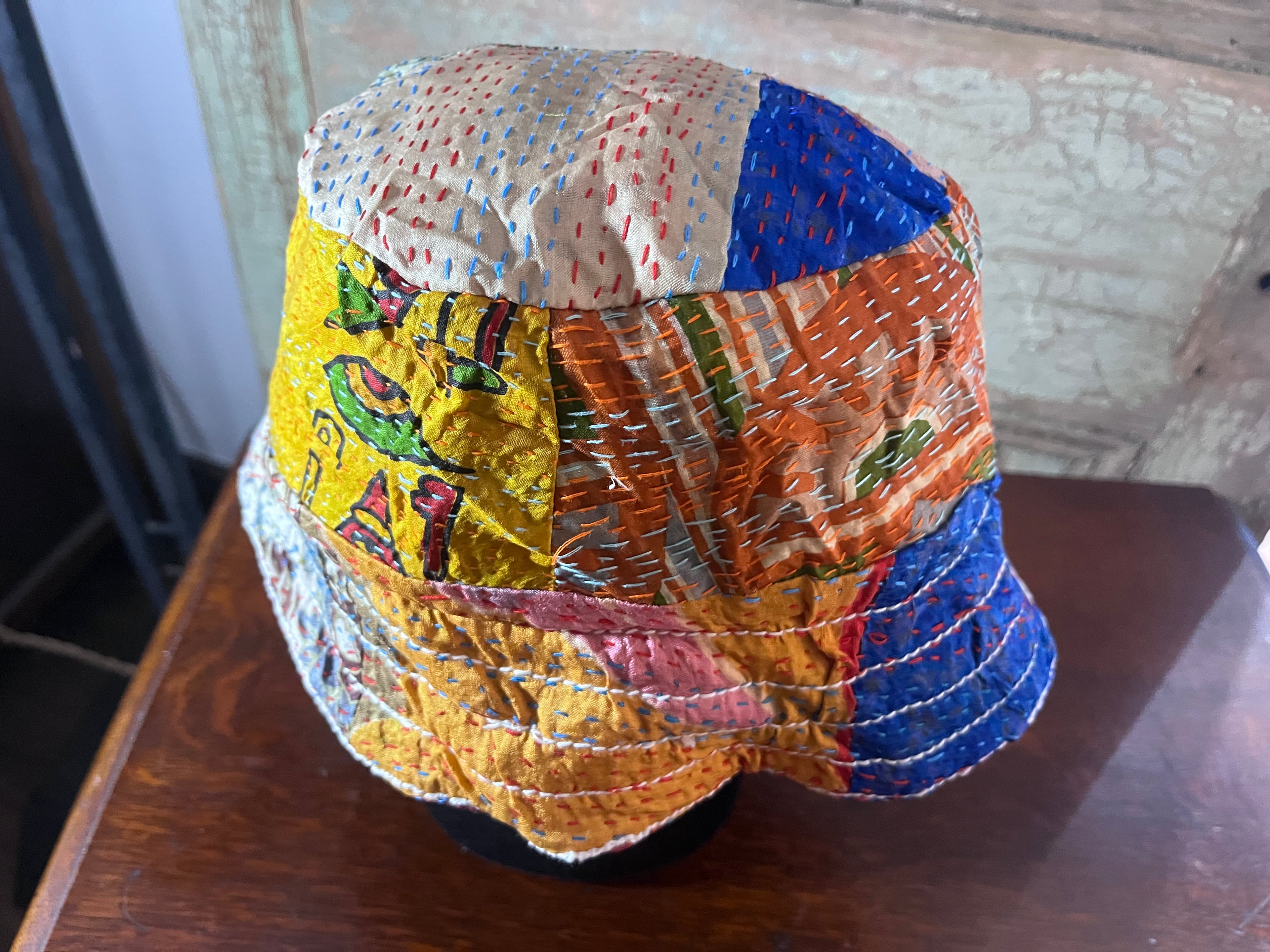 Reversible Kantha Bucket Hat