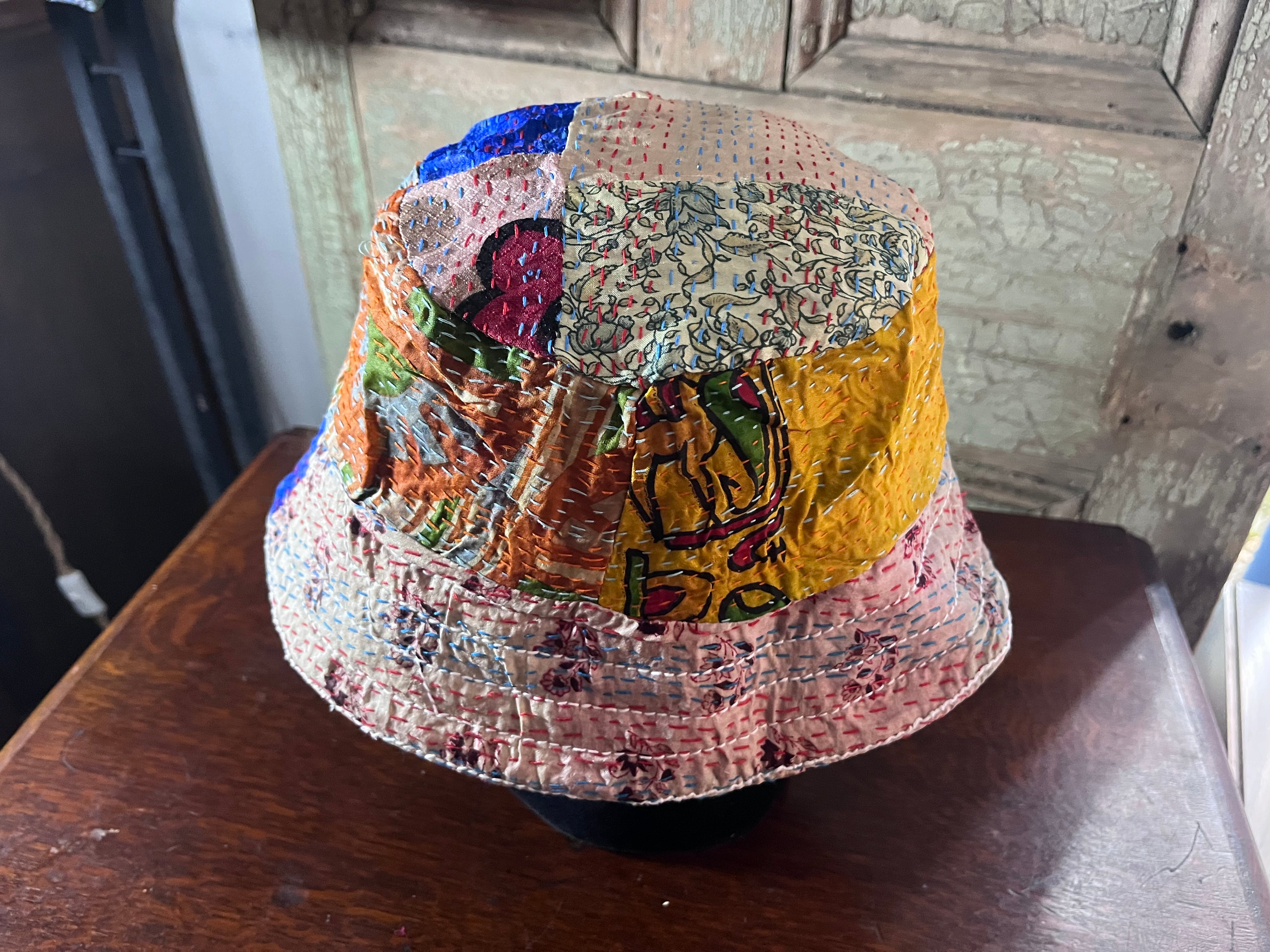 Reversible Kantha Bucket Hat