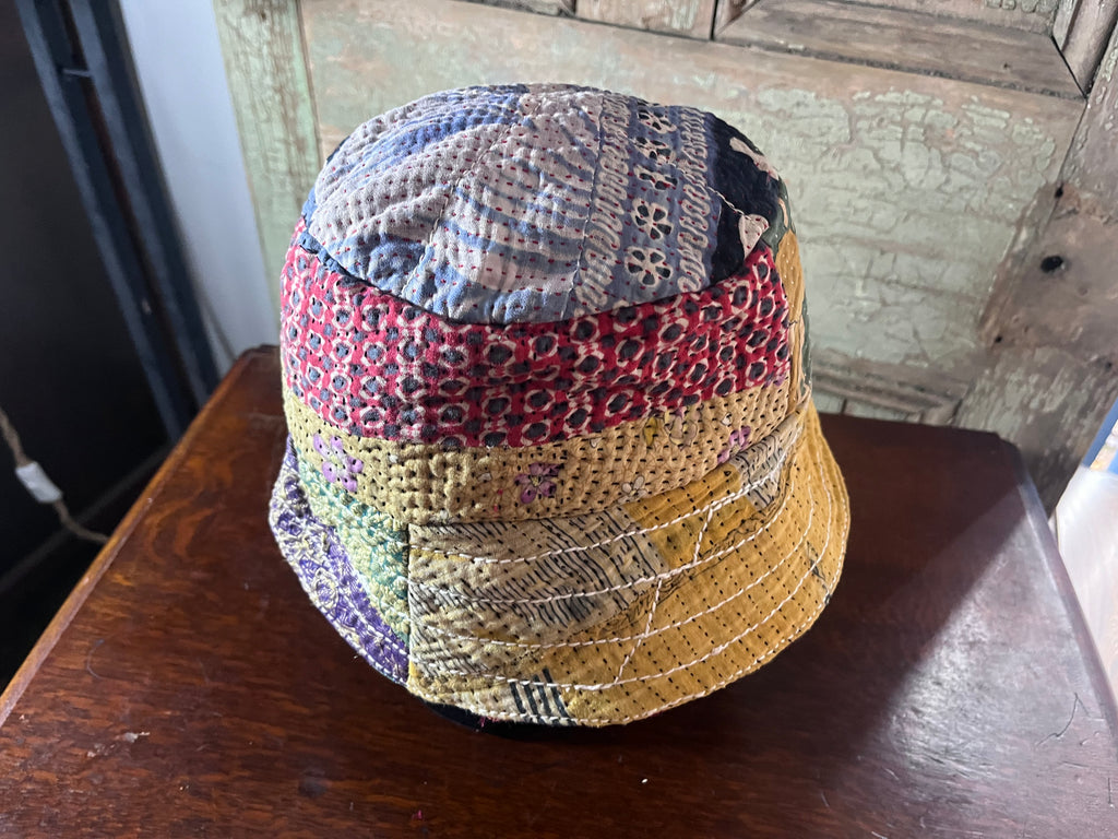 Reversible Kantha Bucket Hat