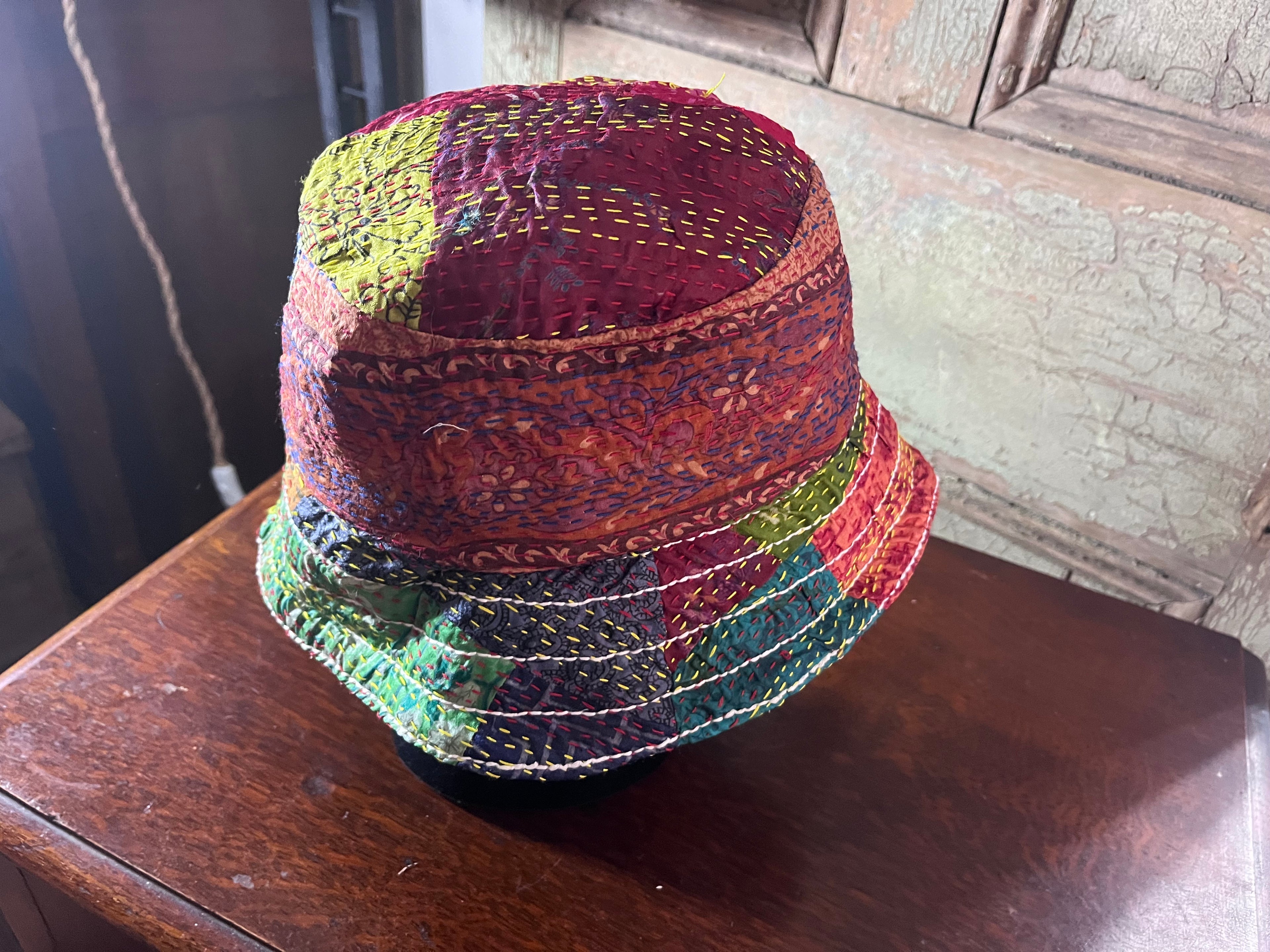 Reversible Kantha Bucket Hat