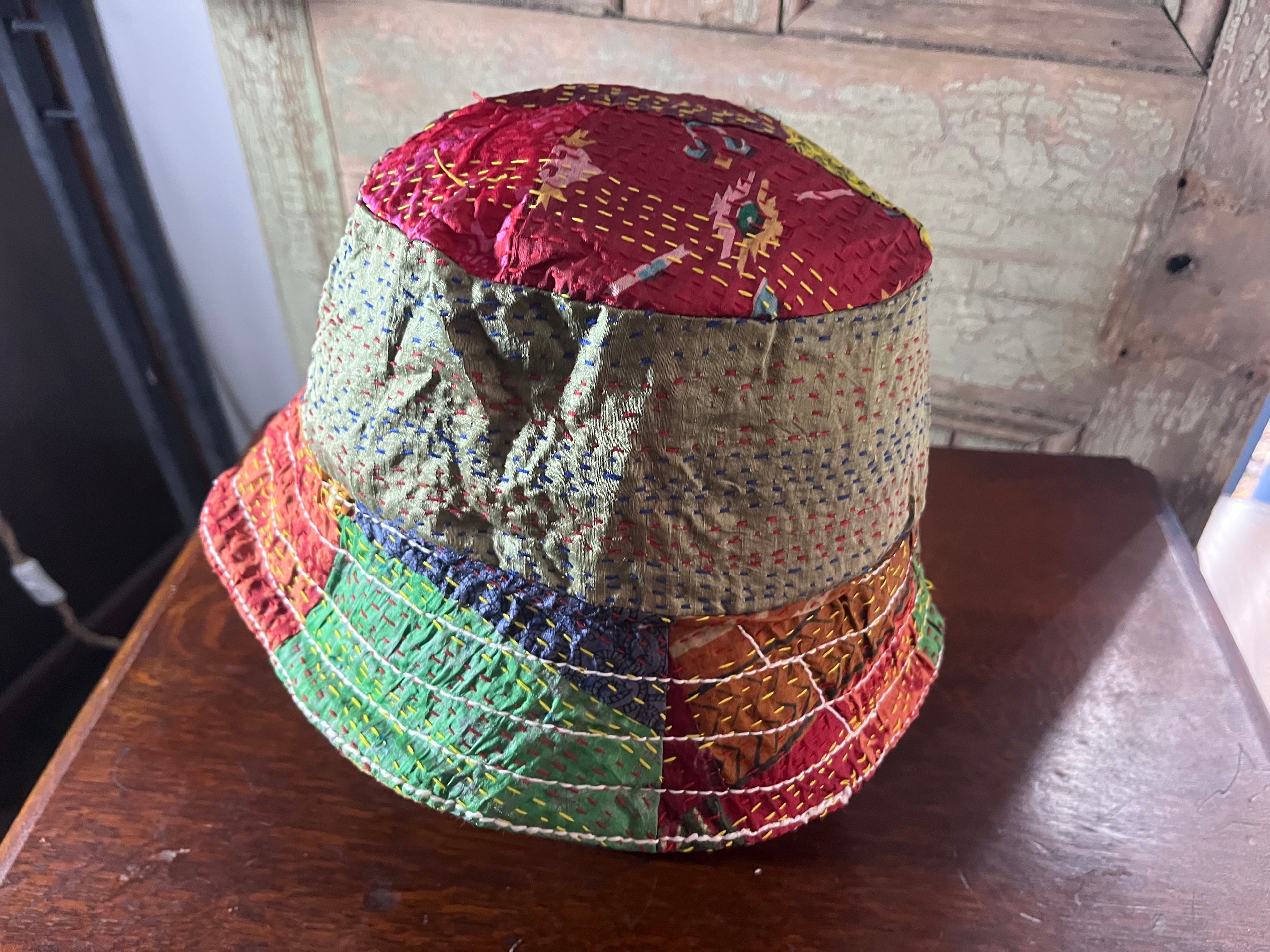 Reversible Kantha Bucket Hat