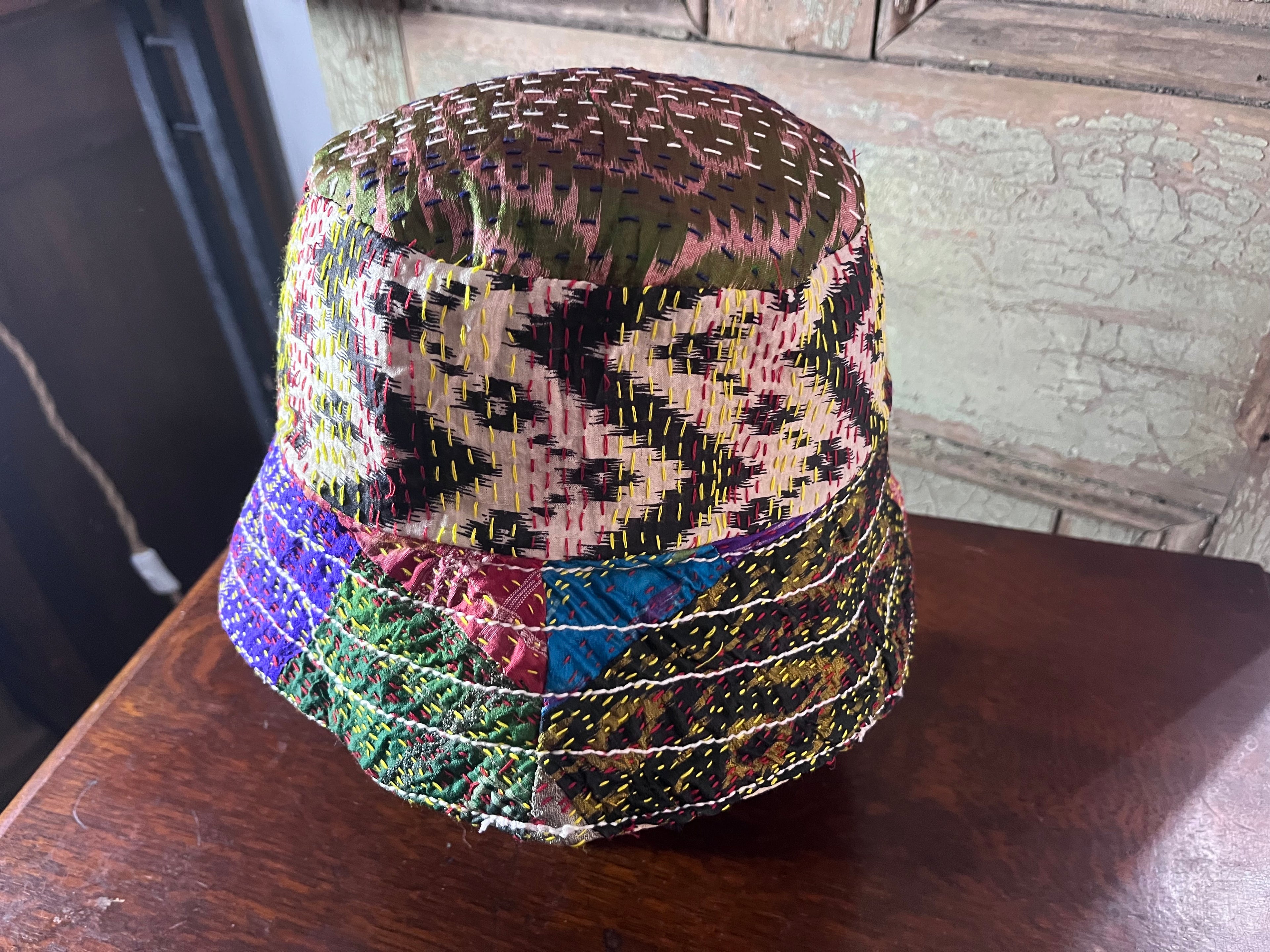 Reversible Kantha Bucket Hat