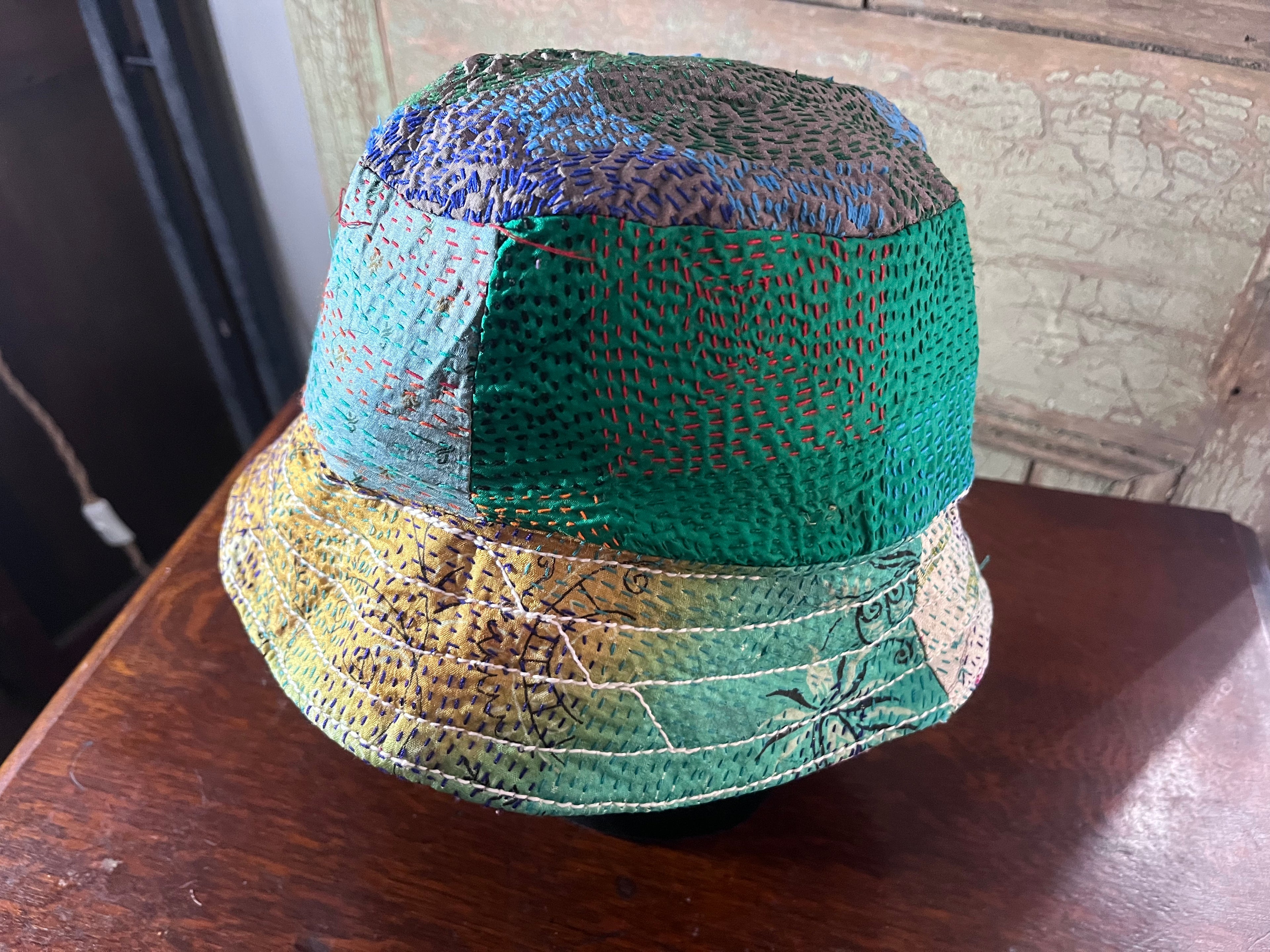 Reversible Kantha Bucket Hat